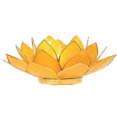 Lotus bougeoir chakra 3 - jaune