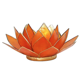 Lotus bougeoir chakra 2 - orange
