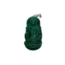Pendentif Bouddha - Jade Vert véritable