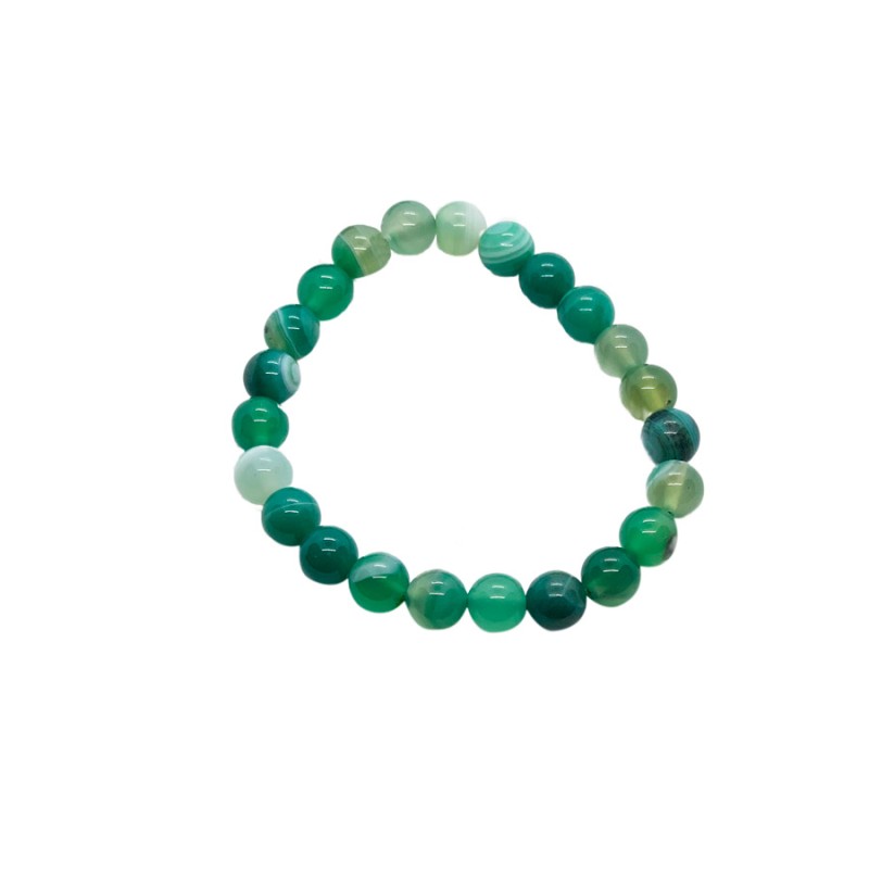 Bracelet Agate Verte