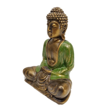 Statut Bouddha-Dhyana Mudra-Vert