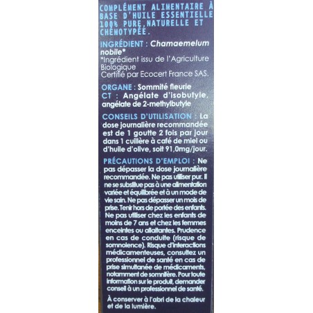HUILE ESSENTIELLE - CAMOMILLE ROMAINE BIO