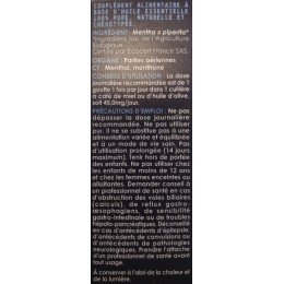 HUILE ESSENTIELLE - MENTHE POIVRÉE BIO