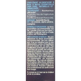 HUILE ESSENTIELLE - ROMARIN 1.8 CINÉOLE BIO