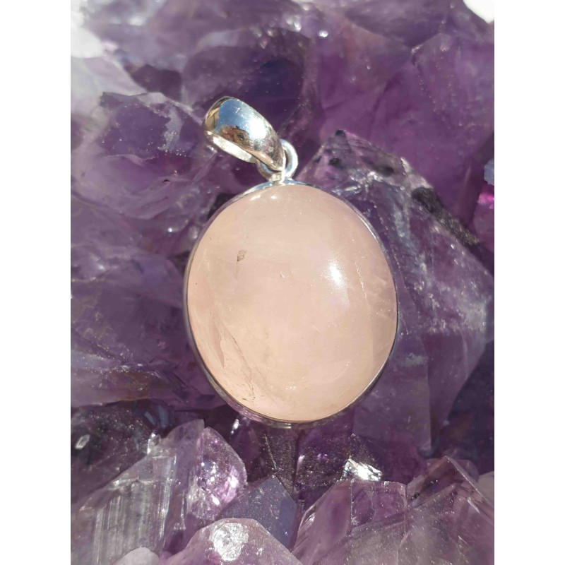 Pendentif Quartz Rose 'Pink Love' Pendentif Quartz Rose 'Pink Love'