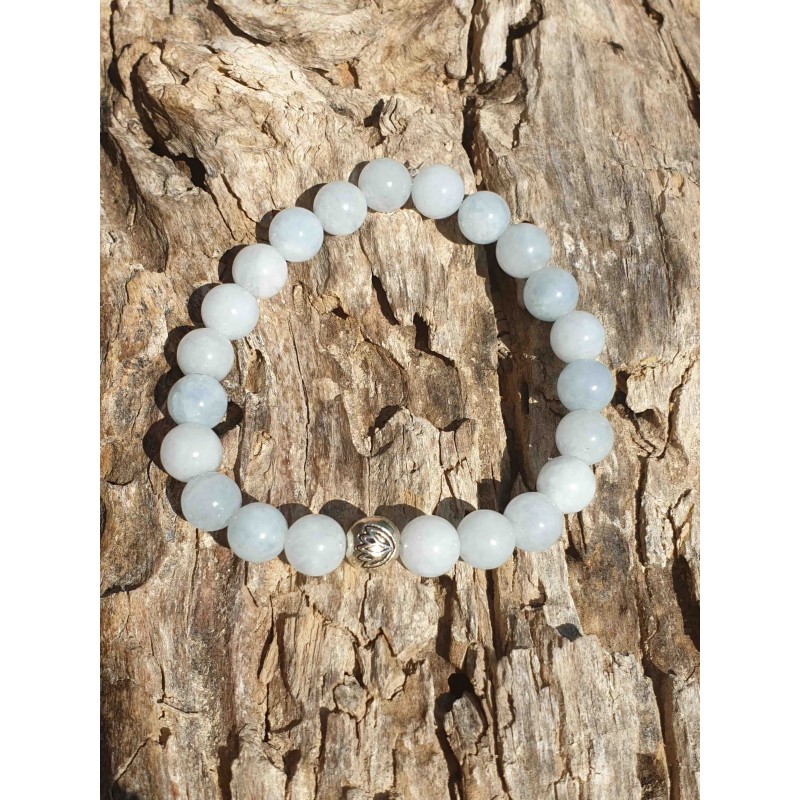 Bracelet Aigue Marine Lotus Bracelet Aigue Marine Lotus